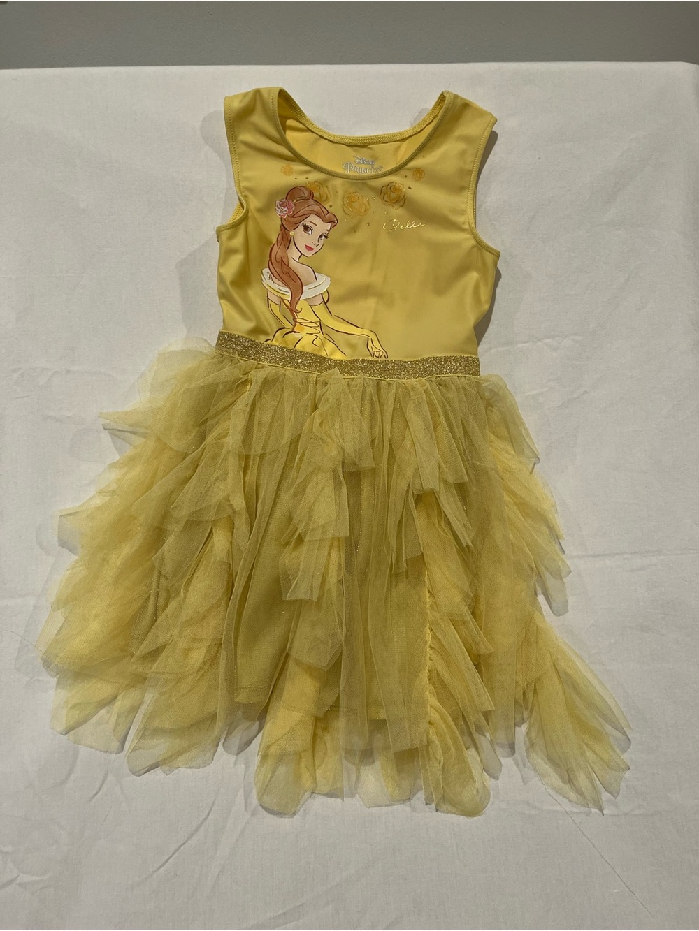 Disney Yellow Belle Tulle Dress